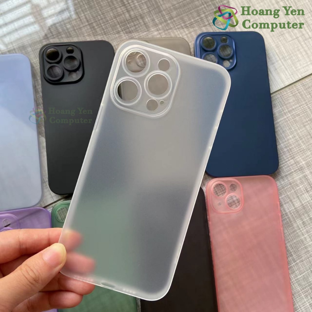 Ốp Lưng iPhone Chống Sốc Full Viền - Chống Bám Vân Tay, Chống Mồ Hôi Tay, Bảo Vệ Camera - Hoangyencomputer