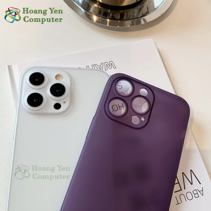 Ốp Lưng iPhone Chống Sốc Full Viền - Chống Bám Vân Tay, Chống Mồ Hôi Tay, Bảo Vệ Camera - Hoangyencomputer