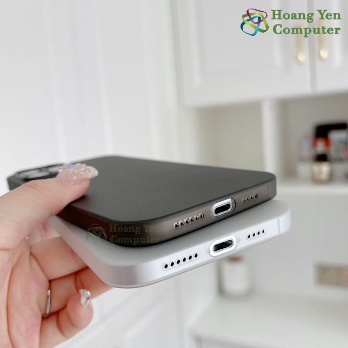 Ốp Lưng iPhone Chống Sốc Full Viền - Chống Bám Vân Tay, Chống Mồ Hôi Tay, Bảo Vệ Camera - Hoangyencomputer