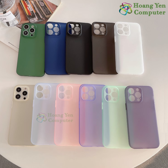 Ốp Lưng iPhone Chống Sốc Full Viền - Chống Bám Vân Tay, Chống Mồ Hôi Tay, Bảo Vệ Camera - Hoangyencomputer