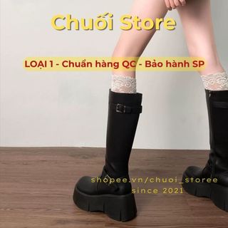 Giày boot nữ da PU tổng hợp dệt vải đế cao su dễ phối đồ cao cấp thoải mái dễ đi