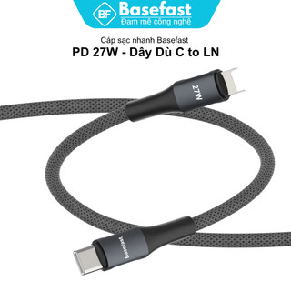 Cáp Sạc Nhanh Basefast 27W Tự Ngắt Thông Minh - Sạc Nhanh IP Chống Đứt Chống Chai Pin Cho Điện Thoại