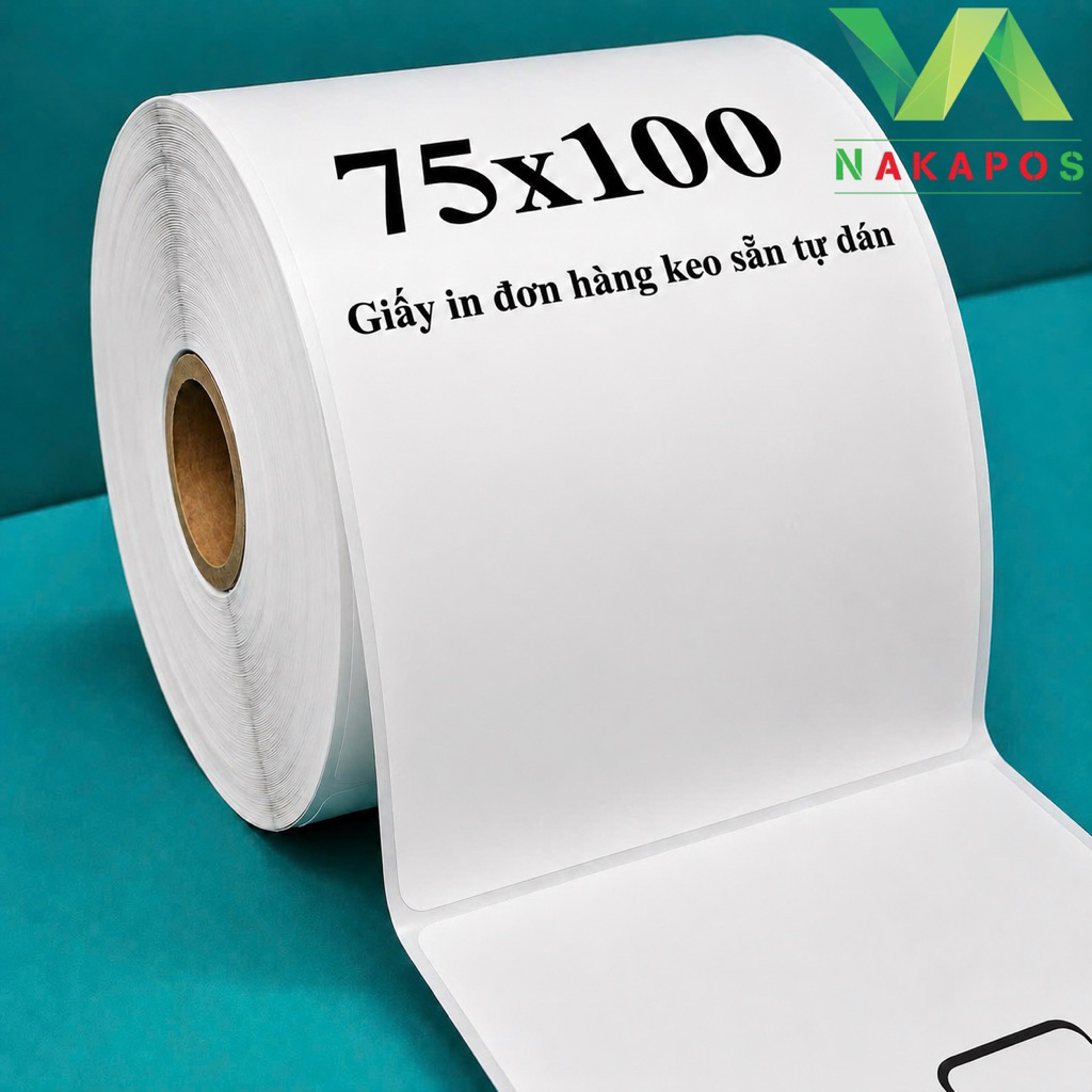 [GIẤY DÀY MỸ] Giấy in nhiệt 75x100 FASSON 7.5x10 in vận đơn A7 Decal nhiệt 75x100mm giấy in đơn hàng 75*100 giấy nhiệt