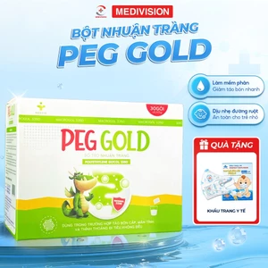 PEG GOLD Bột Nhuận Tràng, Hỗ Trợ Giảm Táo Bón Cấp, Mạn Tính, Đi Tiêu Không Đều, An Toàn Cho Bé