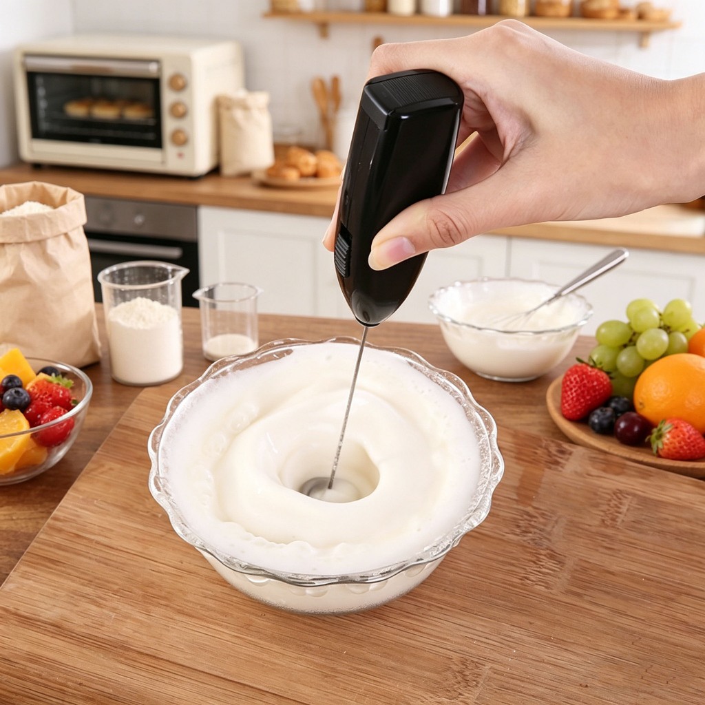 Máy Đánh Trứng Mini Cầm Tay, Khuấy Pha Cafe, Tạo Bọt Mới Nhất Sử Dụng Pin, Tiện Lợi Trong Nhà Bếp 88065 HOÀNG XUÂN VP88