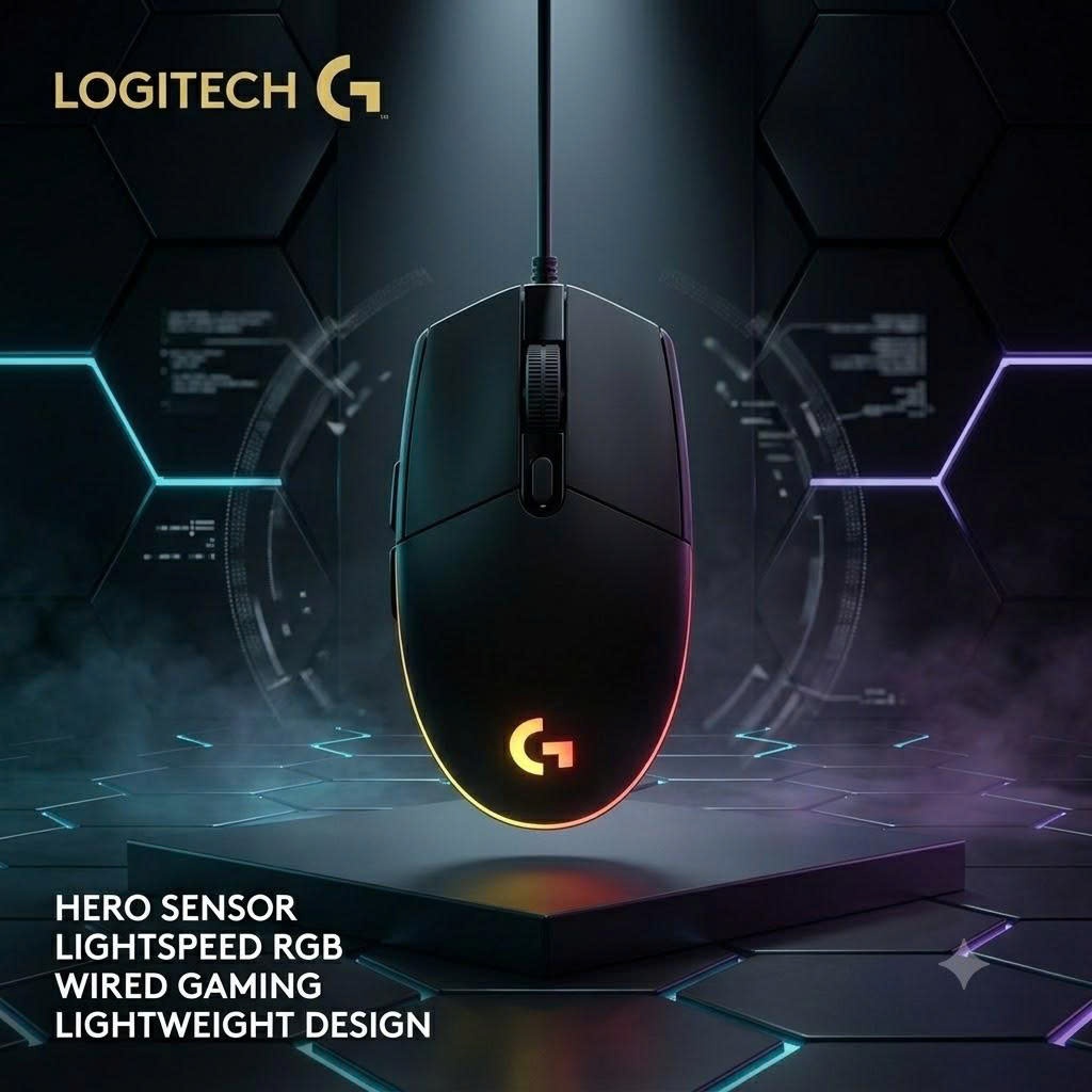 Chuột Gaming Logitech G102 Gen 2 Lightsync Có Dây - LED RGB 16.8 Triệu Màu 8000 DPI 6 Nút Lập Trình Bảo Hành 12 Tháng