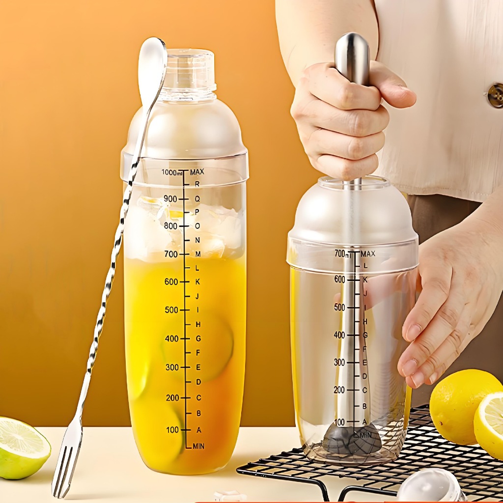 [Hàng hóa giao ngay] Chày dầm pha chế inox 25cm Đầu Nhựa Chống Mòn, Dụng Cụ Bartender Chuyên Nghiệp, Kích Thước