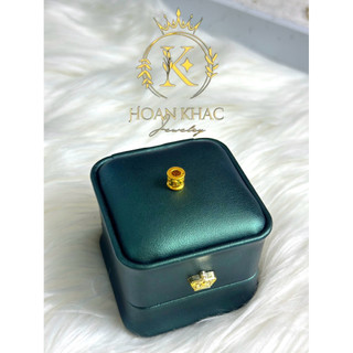 Phụ kiện Charm xỏ chuỗi tỳ hưu - Hoa sen V24k Hoàn Khắc cho nam và nữ - Diy,Wonmen - Có giấy đảm bảo vàng kèm theo