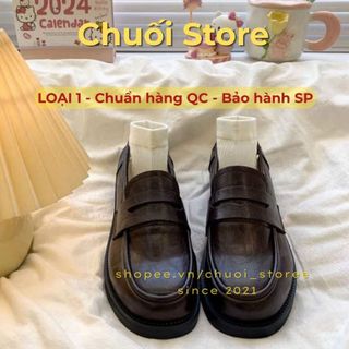 Giày oxford nữ da PU tổng hợp dệt vải đế cao su dễ thương mềm mại đáng yêu nữ tính