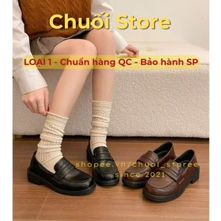 Giày oxford nữ da PU tổng hợp dệt vải đế cao su nữ tính cổ điển tinh tế nhẹ nhàng