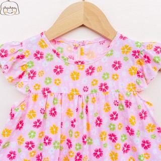 Váy Lanh bé gái, Đầm Lanh bé gái cánh tiên dáng suông ChuChoaKids [VBC32]