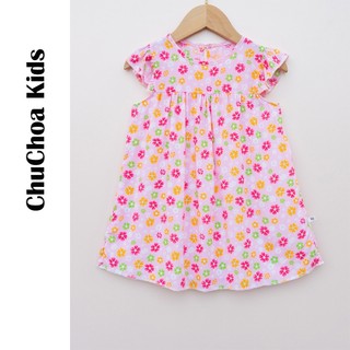 Váy Lanh bé gái, Đầm Lanh bé gái cánh tiên dáng suông ChuChoaKids [VBC32]
