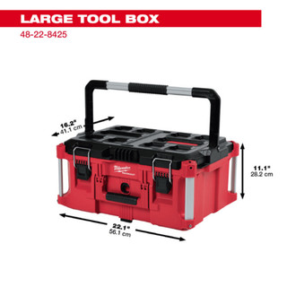 Hộp đựng dụng cụ packout Milwaukee 48-22-8425 đựng đồ nghề, dụng cụ có tay xách tiện lợi sử dụng