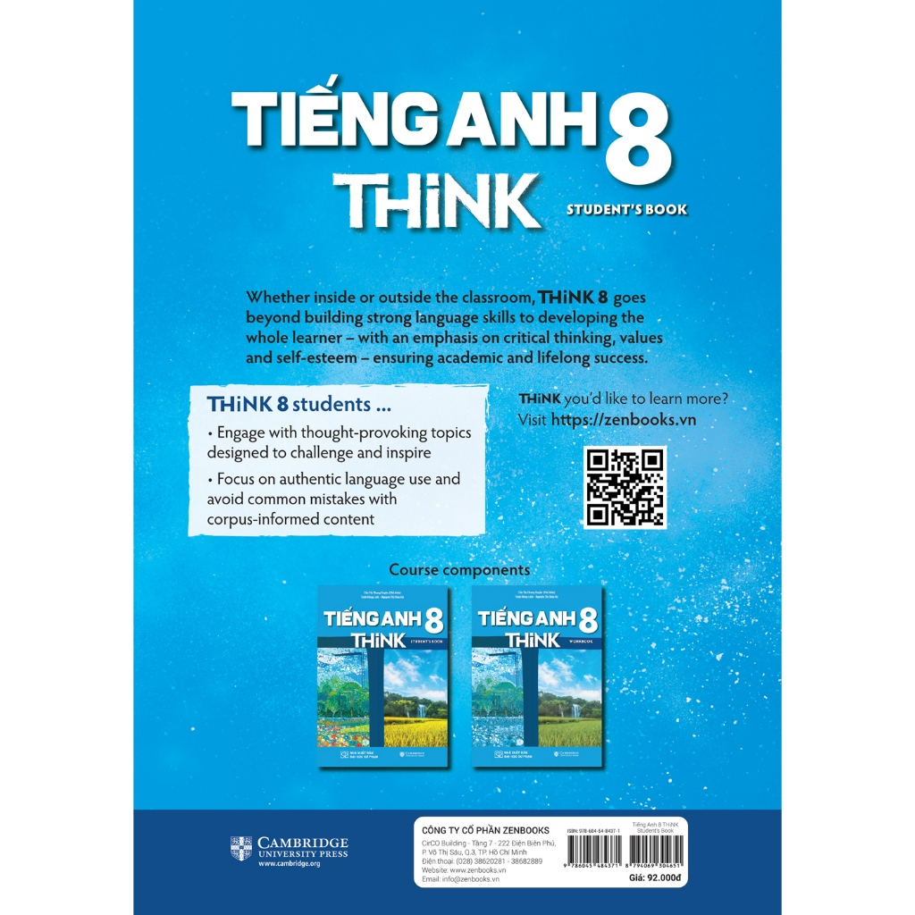 Sách Tham Khảo Môn Tiếng Anh 8 THiNK (Student's Book) - Theo Chương Trình Cambridge