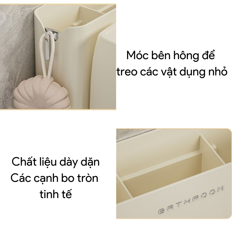 Giá Để Bàn Chải Kem Đánh Răng 2 Cốc 3 Cốc 4 Cốc, Kệ Để Đồ Nhà Tắm Tiện Lợi Không Cần Khoan Tường