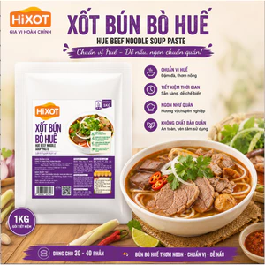 Xốt Bún Bò Huế Túi 1KG gia vị hoàn chỉnh, không cần nêm nếm, dành kênh HORECA, nấu 35-40 tô