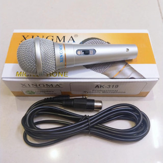 Micro Karaoke Có Dây Ak-319 XINGMA Chống Hú, Có Màng Lọc Tạp Âm, Dây Dài 3 Mét, Bảo Hành 12 Tháng
