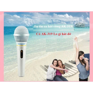 Micro Karaoke Có Dây Ak-319 XINGMA Chống Hú, Có Màng Lọc Tạp Âm, Dây Dài 3 Mét, Bảo Hành 12 Tháng