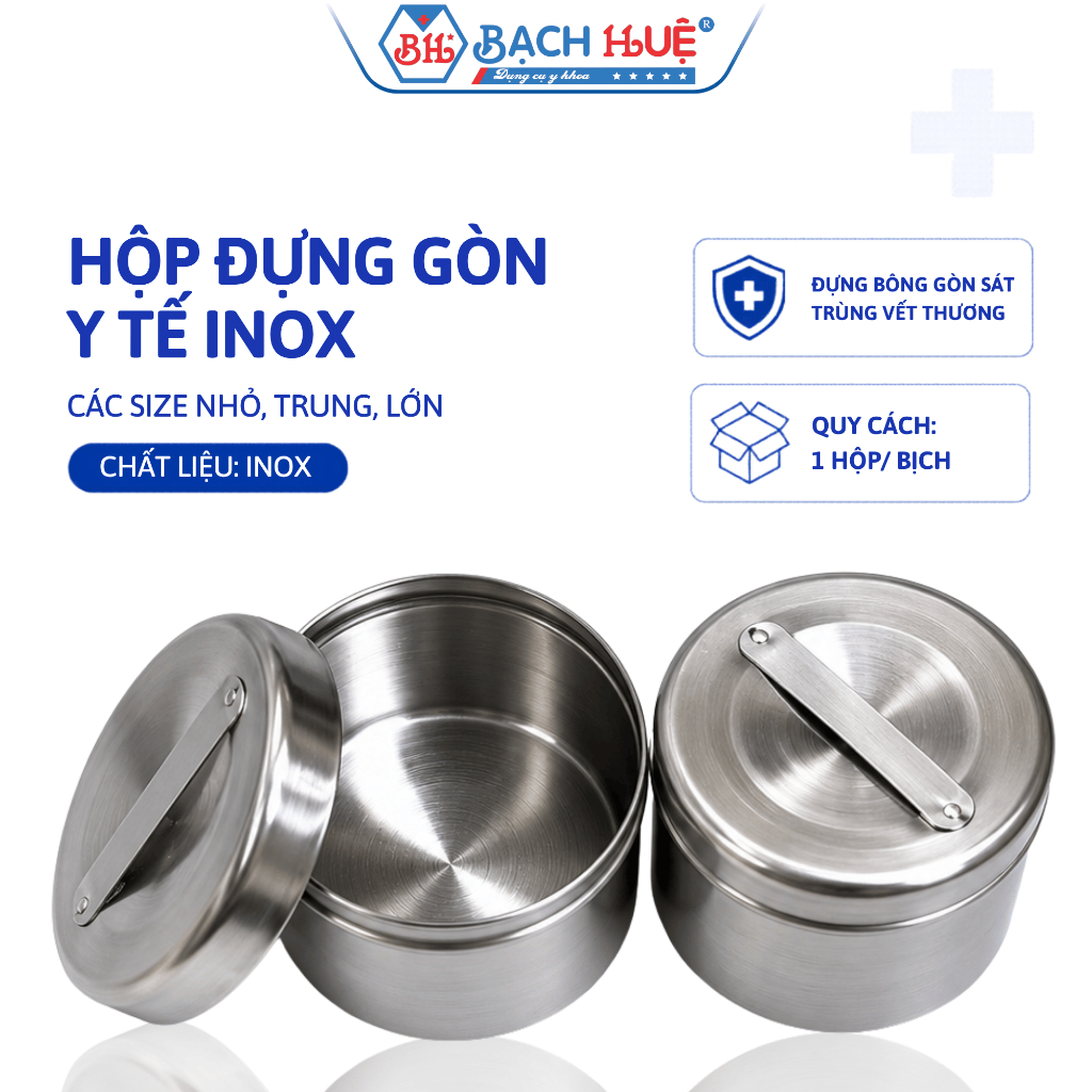 Hộp Gòn Đúc  Đủ Size Nhỏ, Trung, Lớn – Hộp Đựng Bông Gòn Y Tế, Spa Cực Bền