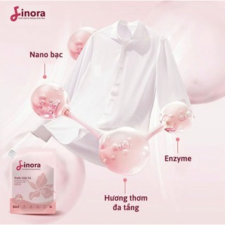 [Tặng 1 Cây thông Giáng sinh] Combo 2 Túi Nước Giặt Xả Finora 1Kg + 2Kg Hương Nước Hoa, Lưu Hương Dài Lâu tới 48h