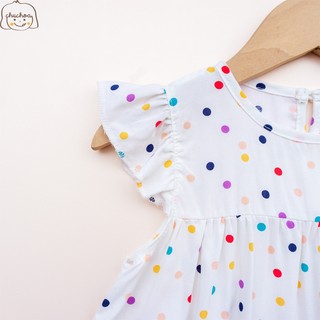 Váy Lanh bé gái, Đầm Lanh bé gái cánh tiên dáng suông ChuChoaKids [VBC32]