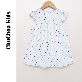 Váy Lanh bé gái, Đầm Lanh bé gái cánh tiên dáng suông ChuChoaKids [VBC32]