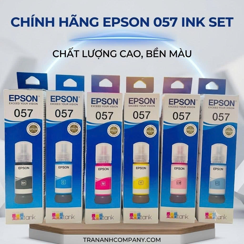 Mực In Epson 057 (M) Màu Đỏ Magenta Chính Hãng Cho Máy L8050 L18050 - Mực In Ảnh Sắc Nét, Bảo Vệ Đầu Phun Tuyệt Đối