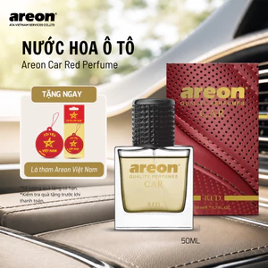 Nước Hoa Ô Tô Areon Red Perfume 50ml - Dạng Xịt Tiện Lợi, Khử Mùi Nội Thất Xe, Hương Thơm Thanh Lịch