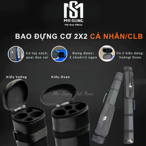 Bao Da Đựng Cơ Bida 1 Chuôi 1 Ngọn , 1 Chuôi 2 Ngọn , 2 Chuôi 2 Ngọn - Bảo Vệ Cơ Bi-a - Sang Trọng MR SUNG