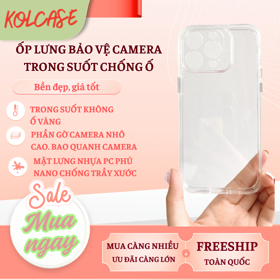 [ IPHONE 17 ] Ốp Lưng Bảo Vệ Camera Space KOLEAD P83 Chống Ố, Nút Bấm Kim Loại Sang Trọng Iphone 11 12 13 14 15 16 17