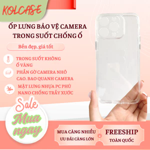 Ốp Lưng Bảo Vệ Camera Space KOLEAD P83 Chống Ố, Nút Bấm Kim Loại Sang Trọng Iphone 11 12 13 14 15 16 17
