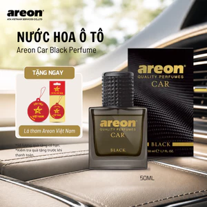 Nước hoa ô tô dạng xịt Areon Car Perfume hương Black 50ml- Khử mùi, lọc không khí nhập khẩu Bulgaria