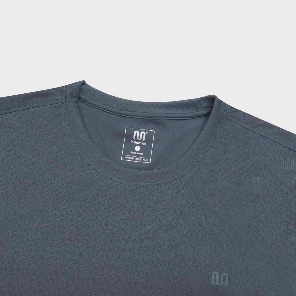 Áo Thun T-Shirt Nam Họa tiết Insidemen Regular Fit polyamide mát mẻ, co giãn ITS243AS0