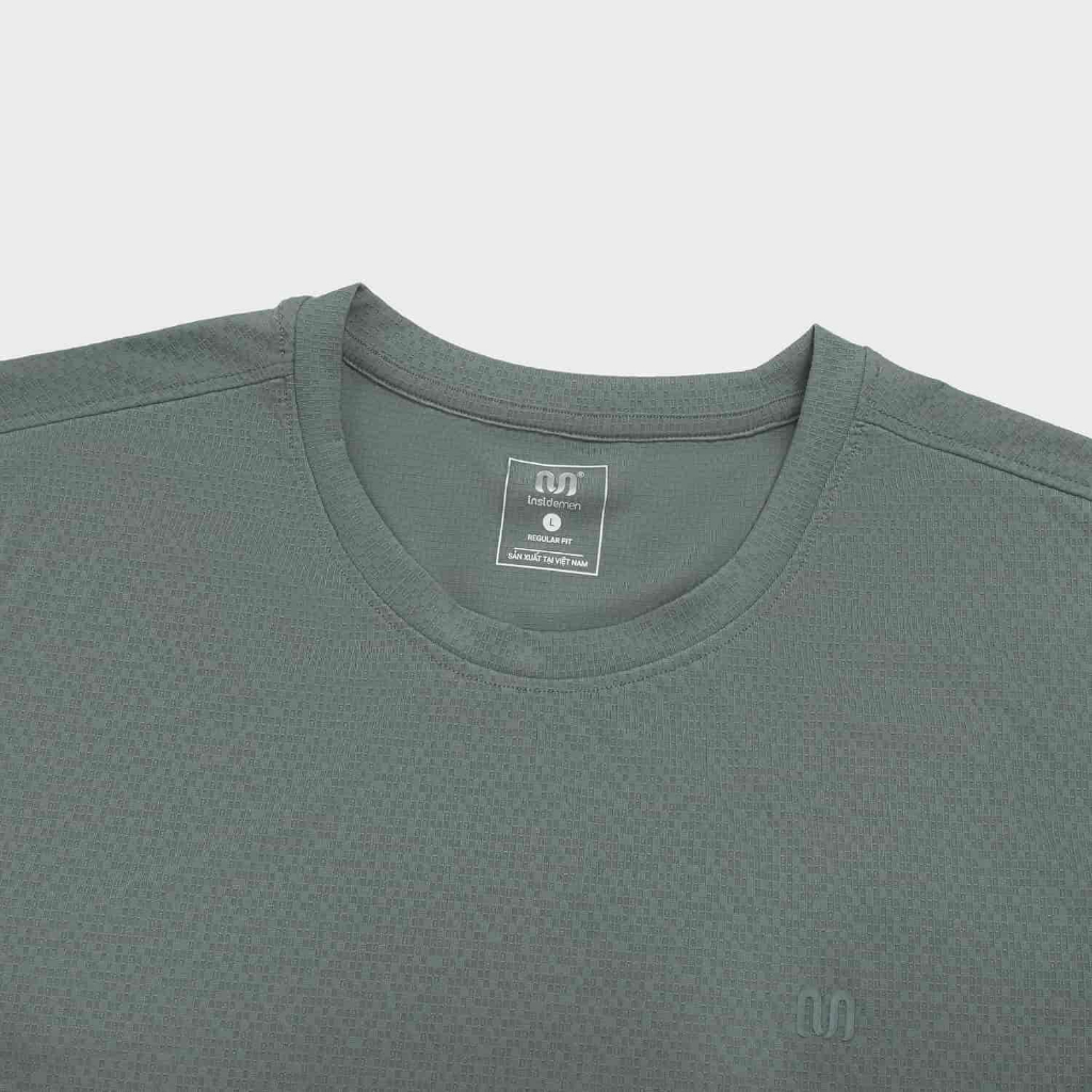 Áo Thun T-Shirt Nam Họa tiết Insidemen Regular Fit polyamide mát mẻ, co giãn ITS243AS0