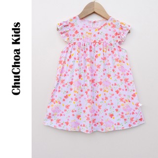 Váy Lanh bé gái, Đầm Lanh bé gái cánh tiên dáng suông ChuChoaKids [VBC32]