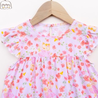 Váy Lanh bé gái, Đầm Lanh bé gái cánh tiên dáng suông ChuChoaKids [VBC32]