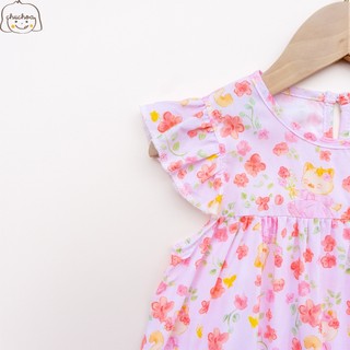 Váy Lanh bé gái, Đầm Lanh bé gái cánh tiên dáng suông ChuChoaKids [VBC32]