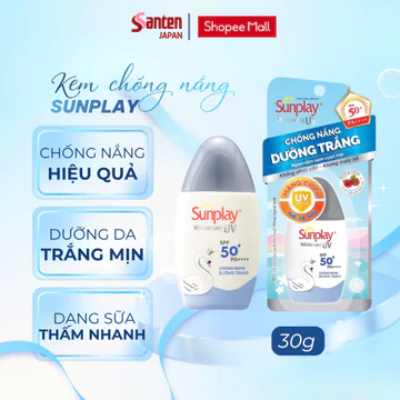 Kem chống nắng Sunplay dưỡng trắng da, dạng sữa Sunplay Whitening UV White Conc SPF 50, PA++++ 30g