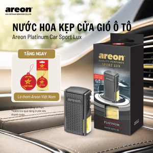 Nước hoa kẹp cửa gió ô tô Areon Car Platinum Perfume 50ml- Mùi thơm sang trọng, nhập khẩu chính hãng từ Bulgaria.