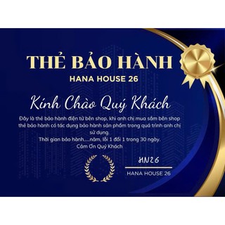 THẺ BẢO HÀNH cho người sử dụng. Bảo hành 24 tháng lỗi 1 đổi 1.