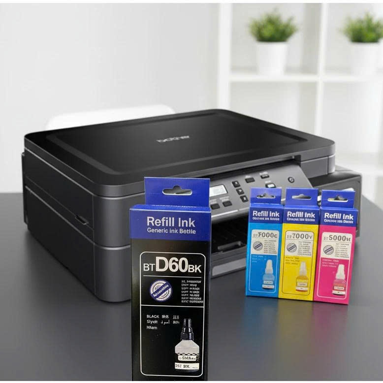 Mực Refill Ink Brother BTD60BK BT5000 (Bộ 4 Màu) Cho Máy T220 T420W T520W T720W T310 T510W T4500DW - Mực Đổ Cao Cấp
