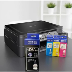 Mực Refill Ink Brother BTD60BK BT5000 (Bộ 4 Màu) Cho Máy T220 T420W T520W T720W T310 T510W T4500DW - Mực Đổ Cao Cấp