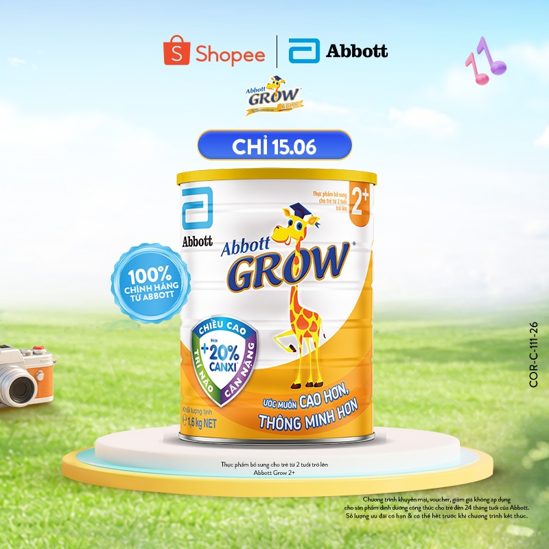 Sữa bột Abbott Grow 2+ loại 1.6kg | Shopee Việt Nam