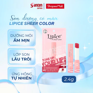 Son dưỡng có màu hiệu chỉnh sắc môi Lipice Sheer Color White Conc 2.4g