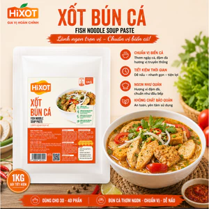XỐT BÚN CÁ HiXOT TÚI 1KG, cho quán ăn, nhà hàng, khách sạn, nấu bún cá, bánh canh cá, lẩu cá