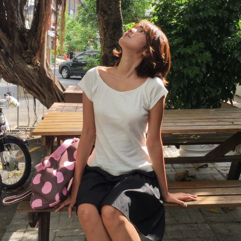 Áo thun ngắn tay cổ thuyền nữ SONNA HI - cotton thông hơi cao cấp - SHORT SLEEVE TOP