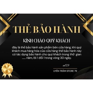 THẺ BẢO HÀNH cho người sử dụng. Bảo hành 24 tháng lỗi 1 đổi 1.
