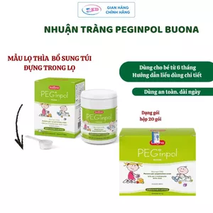 Buona Peginpol Macrogol 3350 - Hỗ Trợ Táo Bón Cấp Và Mãn Tính Cho Trẻ Em