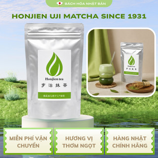 Bột Matcha Nguyên CHất Honjien Uji Matcha Đậm Trà Since 1931 Umami Hậu Ngọt Kéo Dài M77