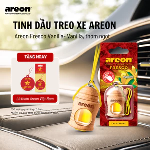 Tinh Dầu Ô Tô AREON Hương Vanilla Chính Hãng-Hương Vani Ngọt Ngào, Lưu Hương Lâu, Nhập Khẩu Bulgaria